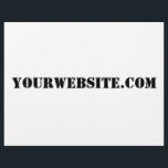 YourWebSite.com Flyer<br><div class="desc">"YourWebSite.com" Vervang het .com-adres door uw webadres. Voeg andere slagzinnen of tekst toe.</div>