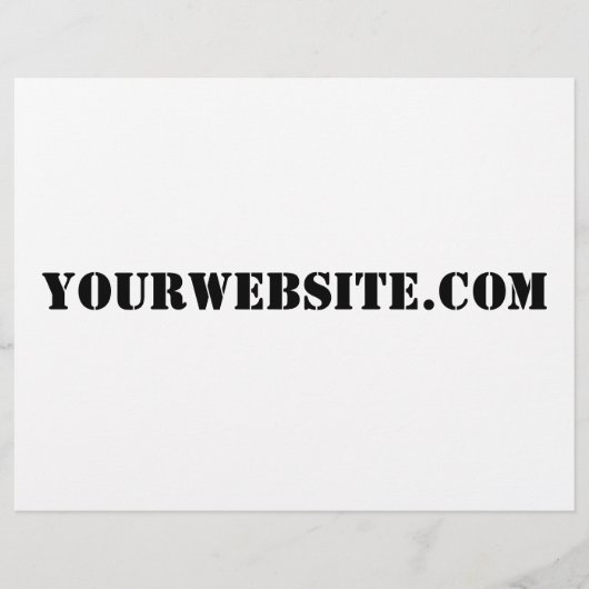 YourWebSite.com Flyer (Voorkant)