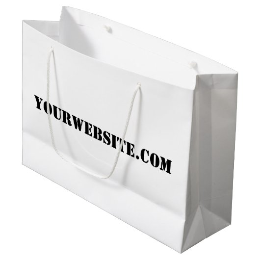 YourWebSite.com Groot Cadeauzakje (Voorkant Gekanteld)