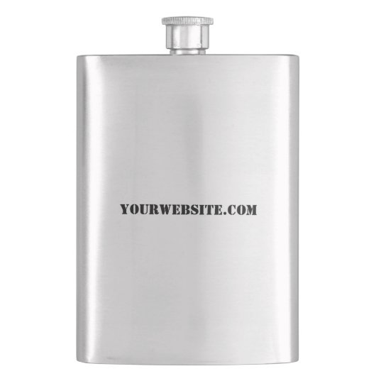 YourWebSite.com Heupfles (Voorkant)