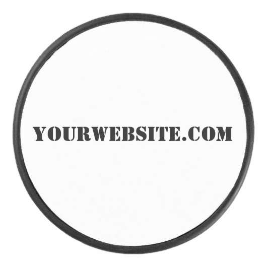 YourWebSite.com Hockey Puck (Voorkant)