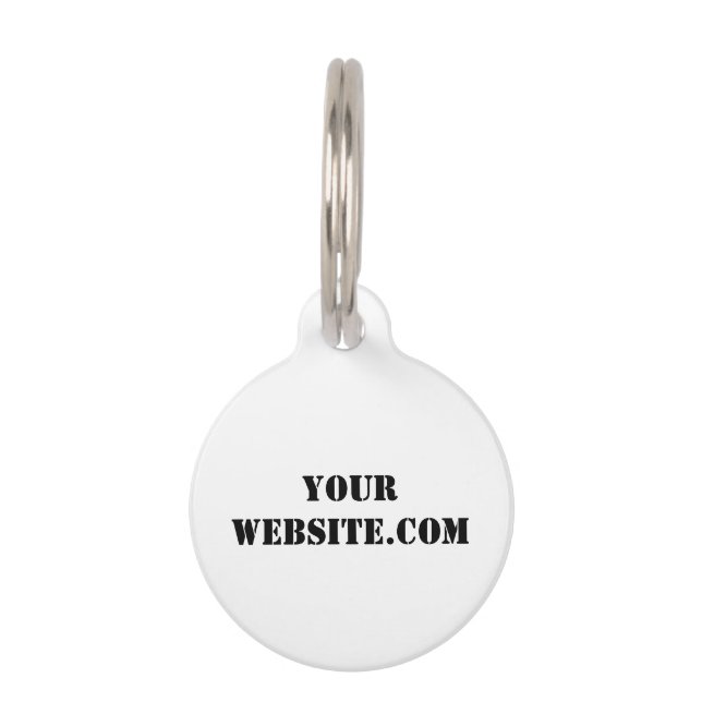 YourWebSite.com Huisdierpenning (Voorkant)