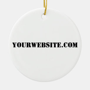 YourWebSite.com Keramisch Ornament