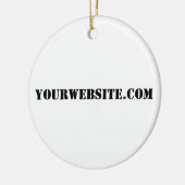 YourWebSite.com Keramisch Ornament (Links)