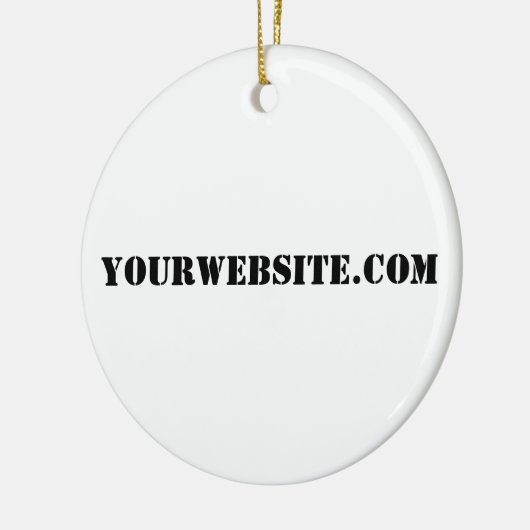 YourWebSite.com Keramisch Ornament (Links)