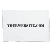 YourWebSite.com Kussensloop (Voorkant)