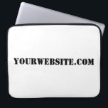 YourWebSite.com Laptop Sleeve<br><div class="desc">"YourWebSite.com"vervang het .com adres met uw adres van het Web. Voeg een andere slogan of tekst toe.</div>