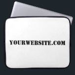 YourWebSite.com Laptop Sleeve<br><div class="desc">"YourWebSite.com"vervang het .com adres met uw adres van het Web. Voeg een andere slogan of tekst toe.</div>