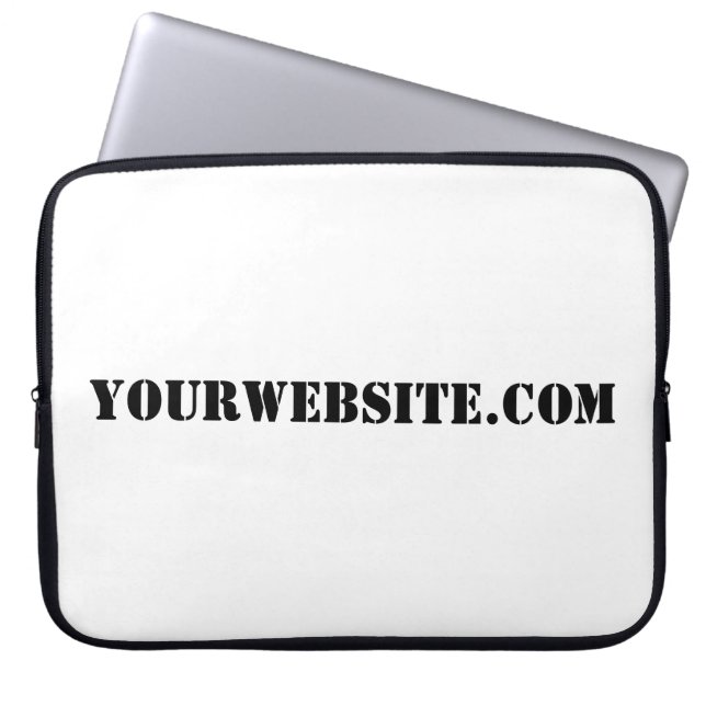 YourWebSite.com Laptop Sleeve (Voorkant)
