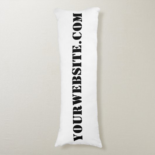 YourWebSite.com Lichaamskussen (Voorkant Verticaal)