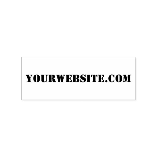 YourWebSite.com Rubberstempel (Afrduk)