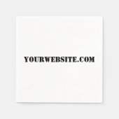 YourWebSite.com Servetten (Voorkant)