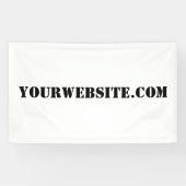 YourWebSite.com Spandoek (Horizontaal)