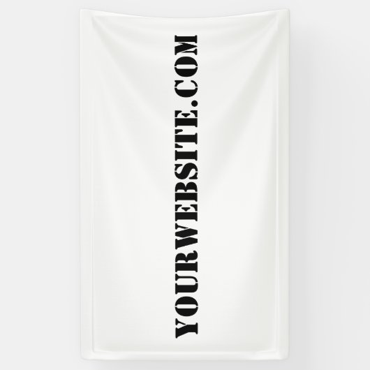YourWebSite.com Spandoek (Verticaal)