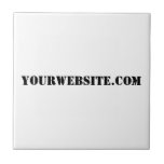 YourWebSite.com Tegeltje<br><div class="desc">"YourWebSite.com"vervang het .com adres met uw adres van het Web. Voeg een andere slogan of tekst toe.</div>