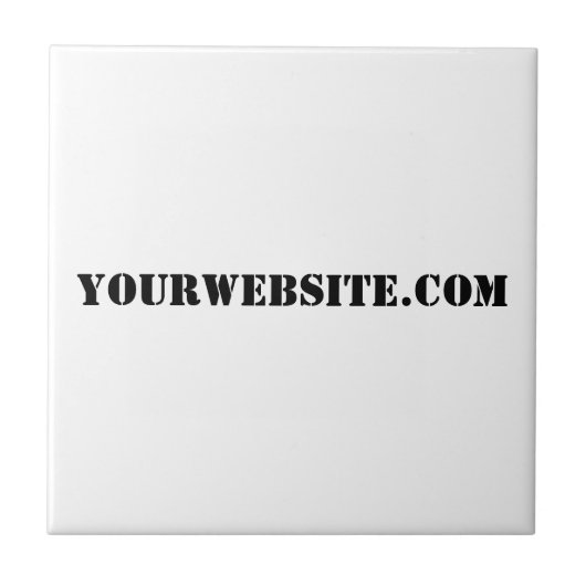 YourWebSite.com Tegeltje (Voorkant)