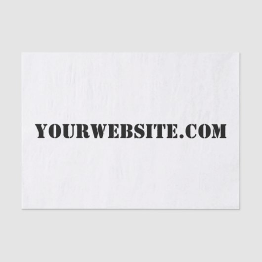 YourWebSite.com Tissuepapier (Voorkant)