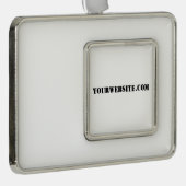 YourWebSite.com Verzilverd Omlijst Ornament (Rechts)