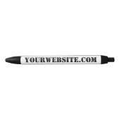 YourWebSite.com Zwarte Inkt Pen (Voorkant)