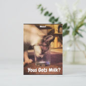 Yous Gots Milk? Briefkaart (Staand voorkant)