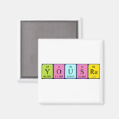 Yousra periodiek table name magnet (Voorkant / Achterkant)