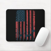 Youth American Flag Fishing Le Men Boys Patriotic  Muismat (Met muis)