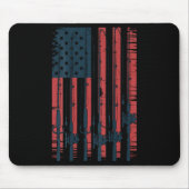 Youth American Flag Fishing Le Men Boys Patriotic  Muismat (Voorkant)