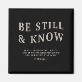 Youth Be Still &amp; Know Christian Teen Girl Wome Magneet (Voorkant)