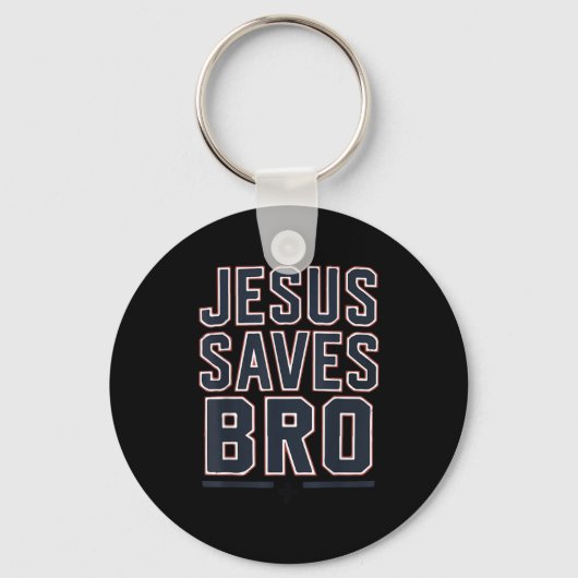 Youth Boy Jesus Saves Bro Funny Christian Teen Gir Sleutelhanger (Voorkant)