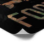 Youth Boys Camo Deer Hunting Fast Food Funny Hunti Poster (Hoek)