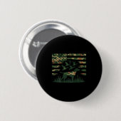 Youth Camo Mallard Duck Hunting Dog Camouflage Ame Ronde Button 5,7 Cm (Voorkant /achterkant)