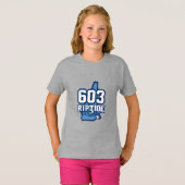YOUTH Girls 603 Riptide T-shirt met naam en nummer (Voorkant volledig)