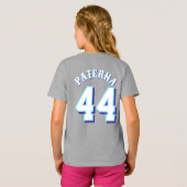 YOUTH Girls 603 Riptide T-shirt met naam en nummer (Achterkant volledig)