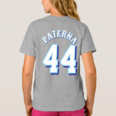 YOUTH Girls 603 Riptide T-shirt met naam en nummer (Achterkant)