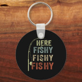 Youth Here-fishy Fishing-shirt Boys Toddler Funny  Sleutelhanger (Voorkant)