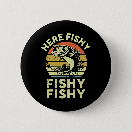 Youth Here-fishy Shirt Kinder Peuter Mannen Funny  Ronde Button 5,7 Cm (Voorkant)