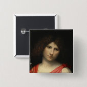Youth holding a Arrow, 1505 Vierkante Button 5,1 Cm (Voorkant /achterkant)