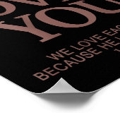 Youth Jesus Love You Christian God Good Boy Son Me Poster (Hoek)