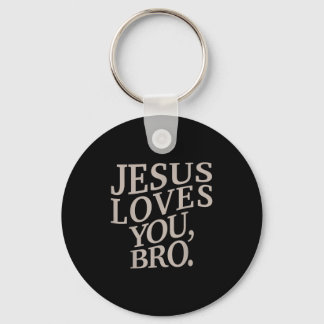Youth Jesus Loves You Bro Funny Christian Boy Kids Sleutelhanger