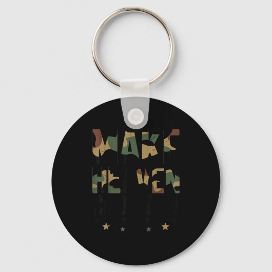 Youth Make Heaven Crowded Camouflage Jesus Camo Ch Sleutelhanger (Voorkant)