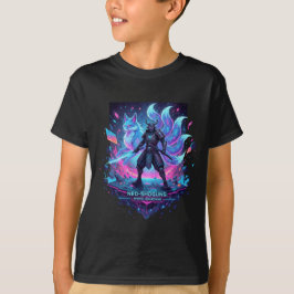 Youth Neo Shogun Samurai Kitsune Neon T-shirt