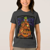 Youth size Halloween graphic tee Tri-Blend Shirt (Voorkant)