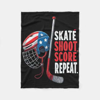 Youth Usa Ice Hockey Jersey Ice Boys Hockey Birthd Fleece Deken