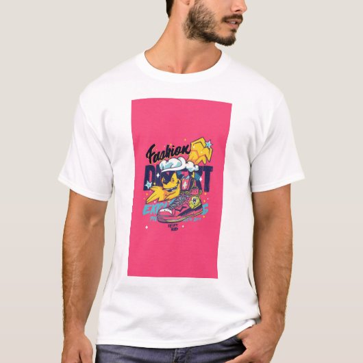 youthful, modern, and vibrant t-shirt design (Voorkant)
