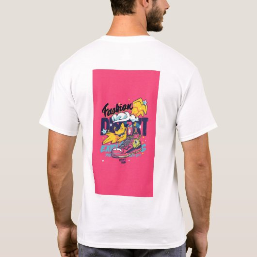 youthful, modern, and vibrant t-shirt design (Achterkant)