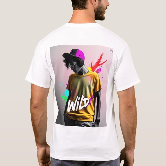 youthful, modern, and vibrant t-shirt design (Achterkant)