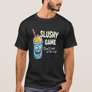 Youthful Silly Game Casual Graphic Don't Look Slus T-shirt