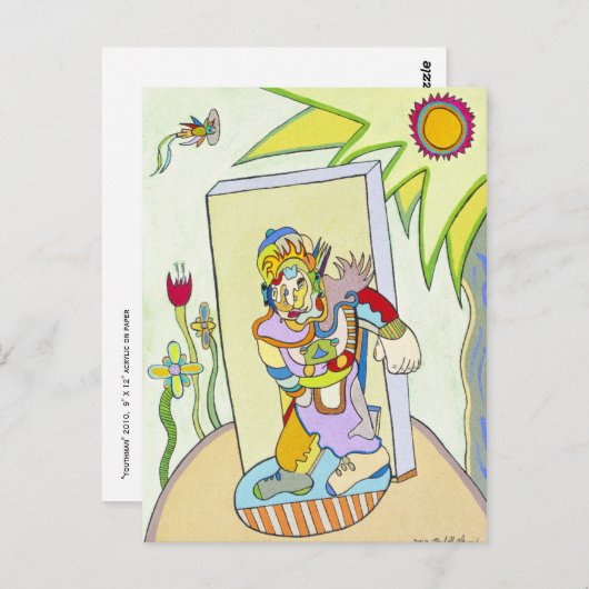 "Youthman" van Ruchell Alexander Briefkaart (Voorkant / Achterkant)