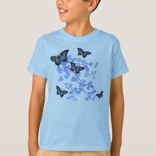 Youths Blue Butterfly T-Shirt
