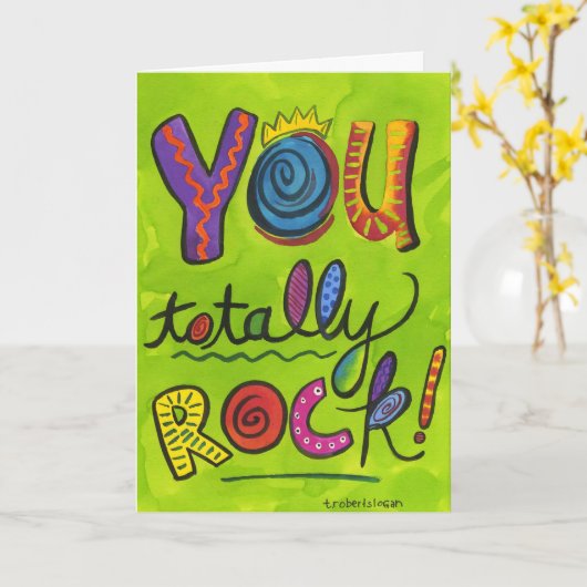 YouTotally Rock Kaart (Gele Bloem)